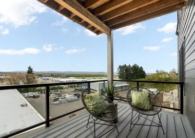 Modern Balcony View Home Exterior