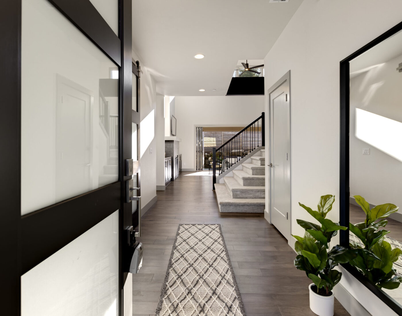 Bright Hallway Interior Decor