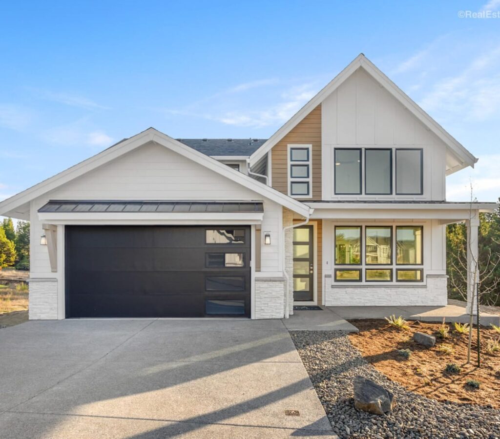 Elegant White Family Home Exterior